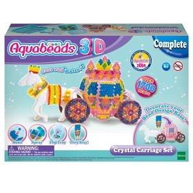 Bild på Aquabeads 3D-pärlset Glittrande Hästvagn