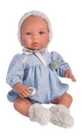 Bild på Asi - Leo Babydocka 46 cm - Blomsterblå