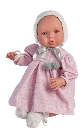 Bild på Asi - Leonora Babydocka med rosa kläder 46 cm