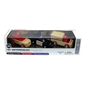 Bild på Automoblox 3-pack S9 Police / X9 Fire Suv / T900 Rescue 53108