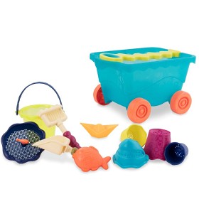 Bild på B.Toys Dragvagn med sandleksaker (Blå)