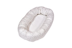 Bild på Babydan Cuddle Nest (Satin Dots Grey)