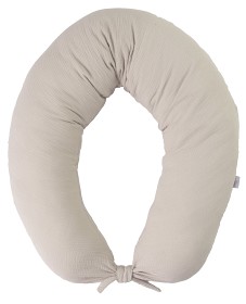 Bild på Babymatex Gravid- och Amningskudde Muslin (Beige) 