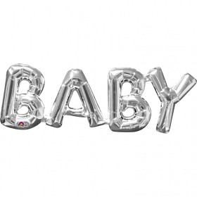 Bild på Ballong Baby Silver 66x22cm