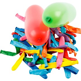 Bild på Ballonger Avlånga 100-pack (Mix)