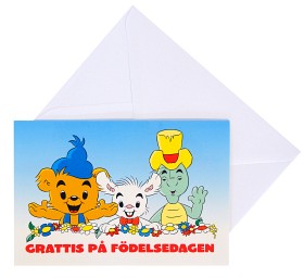 Bild på Bamse Gratulationskort (Vänner)