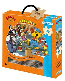 Bild på Bamse och Dunderklockan Träpussel 30 bitar