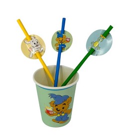 Bild på Bamse Papperssugrör 10 st (Kalas)