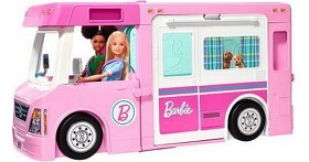 Bild på Barbie 3-in-1 DreamCamper Husbil och tillbehör