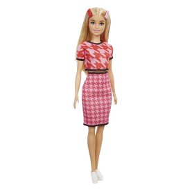 Bild på Barbie Fashionista Docka Hundtandsmönstrad tröja 