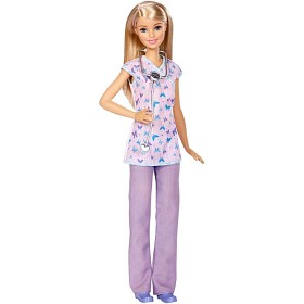Bild på Barbie - Sjuksköterska med lila kläder