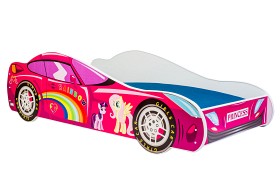 Bild på Kobi Barnsäng Car med Madrass Princess 140x70 cm