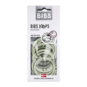 Bild på BIBS Barnvagnsringar 12-pack (Sage)