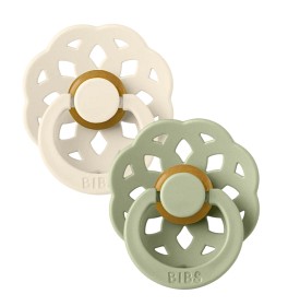 Bild på BIBS Boheme Latex Napp 2-pack 0-6m (Ivory/Sage)