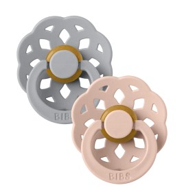 Bild på BIBS Boheme Latex Napp 2-pack 6-18m (Cloud/Blush)