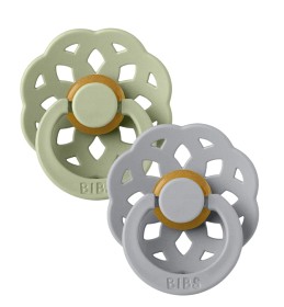 Bild på BIBS Boheme Latex Napp 2-pack 6-18m (Sage/Cloud)