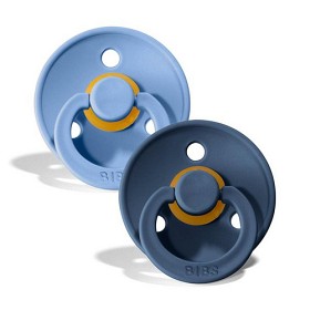 Bild på BIBS Napp Colour 2-pack 6-18m (Sky Blue/Steel Blue)