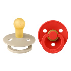 Bild på BIBS Colour Latexnapp 2-pack Size 1 (Vanilla/Candy Apple Glow)