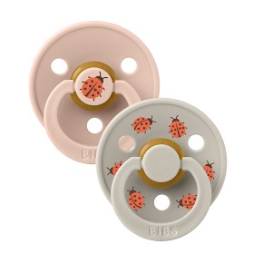 Bild på BIBS Colour Studio Latexnapp 2-pack Size 1 Ladybug (Blush Mix)