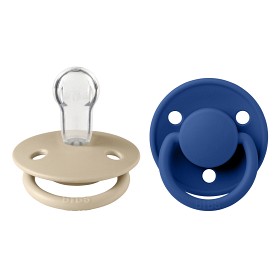 Bild på BIBS De Lux 2-pack Silikon Napp Onesize (Vanilla/Cornflower)
