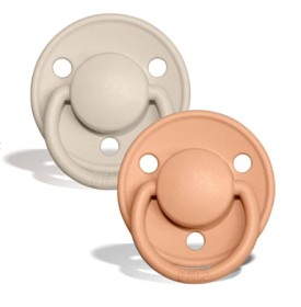 Bild på BIBS Napp De Lux 2-pack 0-3 år (Vanilla/Peach)