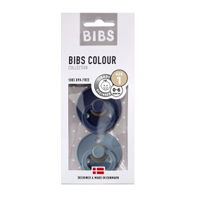 Bild på BIBS Napp Colour 2-pack 0-6m (Deep Space/Petrol)