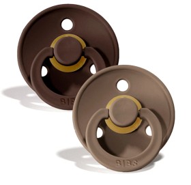 Bild på BIBS Napp Colour 2-pack 6-18m (Mocha/Dark Oak)