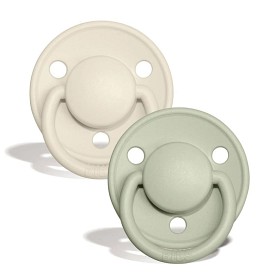 Bild på BIBS Napp De Lux 2-pack 6-18m (Ivory/Sage)