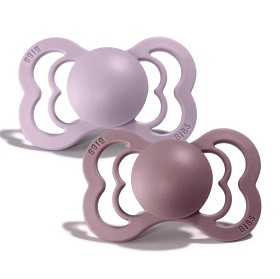 Bild på BIBS Napp Supreme 2-pack 0-6m (Dusky Lilac/Heather)