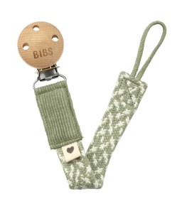 Bild på BIBS Paci Braid Napphållare (Sage/Ivory)