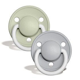 Bild på BIBS Nattnapp De Lux 2-pack 0-6m (Sage/Cloud)