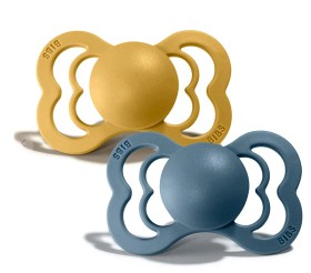 Bild på BIBS Supreme Latex Napp 2-pack 0-6 m (Mustard & Petrol)