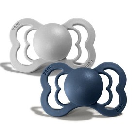 Bild på BIBS Supreme Latex Napp 2-pack 6-18m (Cloud/Steel Blue)