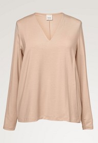 Bild på BOOB Easy V-neck Top (Beige)