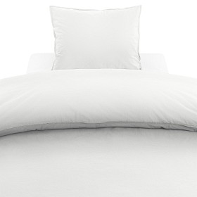 Bild på Borganäs Påslakanset 150x210 cm Percale (Vit)