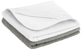 Bild på Borganäs Skötbäddöverdrag  Basic 2-pack (Grå/Vit)