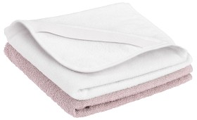 Bild på Borganäs Skötbäddsöverdrag 2-pack (Vit/Rosa)