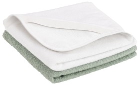 Bild på Borganäs Skötbäddsöverdrag 2-pack (Vit/Grön)