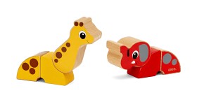 Bild på BRIO 30284 Magnetisk giraff och elefant