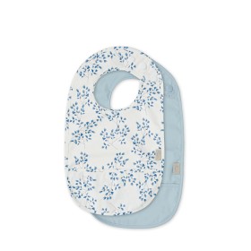 Bild på Cam Cam Haklapp m ficka 2-p (Fiori/Stone Blue)