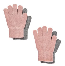 Bild på CeLaVi Magic Fingervantar 2-pack (Ljusrosa/Grå)