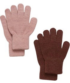 Bild på CeLaVi Magic Glitter Fingervantar 2-pack (Rosa/Vinröd)