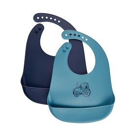 Bild på CeLaVi Haklapp Silikon 2-pack (Smoke Blue)