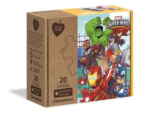 Bild på Clementoni Pussel Marvel Superhero 2x20-bitar