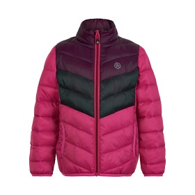 Bild på Color Kids Quiltad Lättviktsjacka (Rosa/Vinröd/Svart)