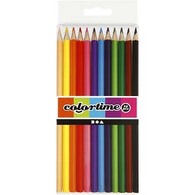 Bild på Colortime Trekantiga Färgpennor 12 st (Basic)