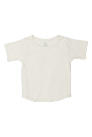 Bild på Copenhagen Colors Ribbad T-shirt (Naturvit)