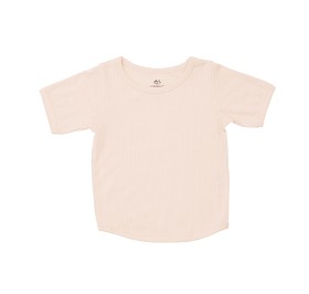 Bild på Copenhagen Colors Ribbad T-shirt (Ljusrosa)