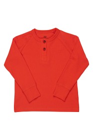 Bild på Copenhagen Colors Ribbad Långärmad T-shirt (Röd)