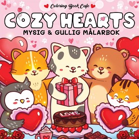 Bild på Cozy Hearts Målarbok